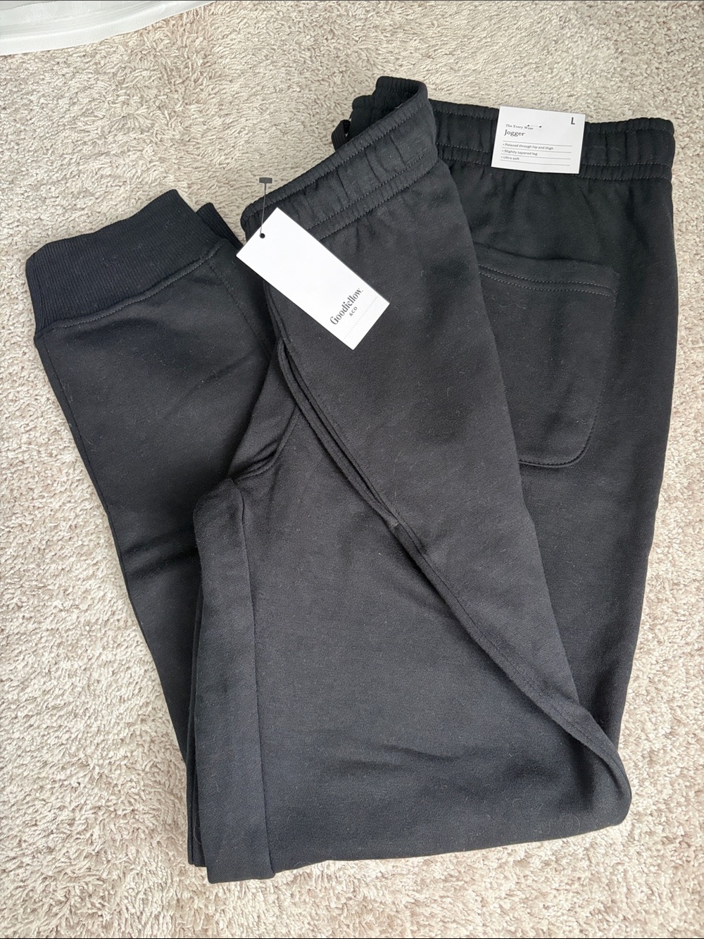 Men’s Black Jogger Pants - Goodfellow